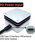 65W Mini Hot Plate SMD Preheater Soldering Desoldering Rework Station For PCB Boards LED Strip Repair Tool with USB Type-C input