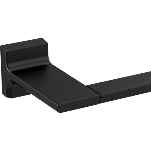 Pivotal 18-In Wall Mount Towel Bar In Matte Black Bath Hardware Accessory Made From Zinc With A Built Tough Durable Finish