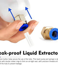 Heavy Duty 200Cc Manual Oil Extractor Pump With Two Spare Tubes To Pull Brake Fluid Or Drain Engine Oil And Swap Coolant Fast Keep Your Car Running Sweet And Tackle Maintenance With Zero Sweat Tonight - close-up of leak-proof design and locking mechanism.