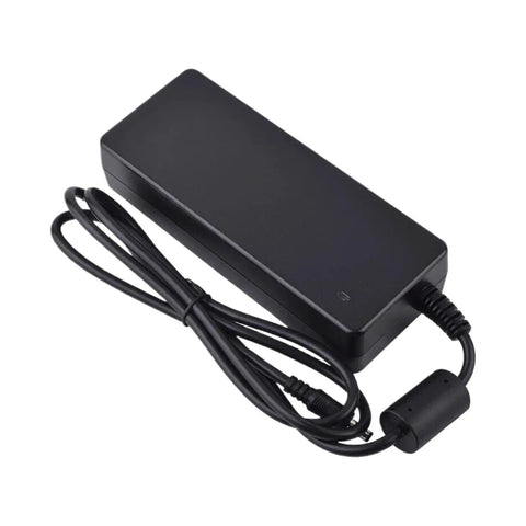 120W 24V Power Supply With Active PFC PF Above 0.93 High Efficiency To 89.5 Percent Energy Saving For Nonstop Round The Clock Use Rock Solid Overload Protection From 105 To 160 Percent Rugged Circuit Safeguards For Demanding Projects black power adapter with cable and ferrite core