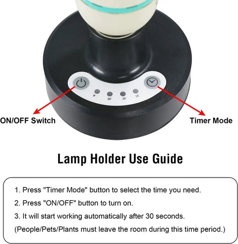 36W UVC Germ Busting Light Bulb For Basements Garages And Cars With E26 Base 110V Ozone Free Kills Germs Up To 600 Sq Ft CTUV 36 base