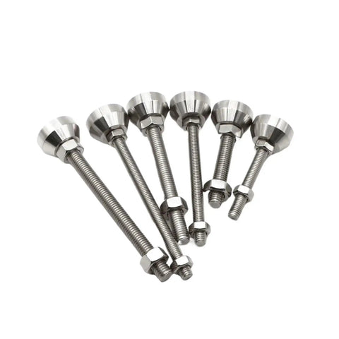 Heavy Duty Adjustable Furniture Leveler Pads Rock Solid Anti Vibration Base Supports Knock Out Floor Wobbles Quick Height Adjust Lock It Down Tight M10 Thread Stabilizer For Home And Workshop Gear with stainless steel bolts.
