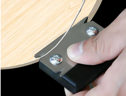 KETIPED Woodworking Edge Trimmer, gray metal hand planer for veneer edge trimming.