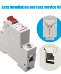 One-Pole 2A Miniature Circuit Breaker For Home Circuits, 230V/400V, DIN Rail Mount DZ47-63, shown with screw-clamp design.