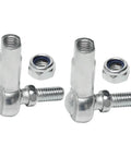 4-Pack M8 Rod End Bearings 1.25mm Thread 8mm Bore Ball Joint for ATV Go Kart Quad Drift Trike Mini Bike Golf Cart Left And Right Hand Thread Durable Steel Construction, shown with nuts