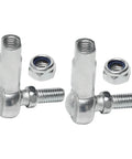 M8 X 1.25mm Rod End Bearings Set Of 4 With 8mm Bore Ball Joints For Steering Linkage Go Kart Atv Mechanic Hardware close-up view with nuts