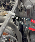 Three Piece Hose Pinch Off Pliers Set 8 10 12 Inch Auto Clamp Off Locking Pliers for radiator lines in use on a car engine