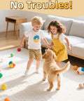Children and a puppy playing on a rug with Non Slip Rug Grippers With Strong Adhesive Double Sided Tape For Area Rugs Keeps Corners Flat, Stops Sliding On Hardwood Or Tile Floors, Removable, Reusable, And Washable, 10 Pack.