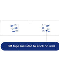 Clear Acrylic Wall Name Plate Holder for Doors and Desks 2x8 Sign Frame With Adhesive Tape Easy Mount Door Plate Sign Holder back with 3M tape
