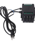 Top Shelf 750W Variable Speed Controller For 12 Inch Wood Lathes With Bulletproof ABS Housing and Standard US Plug, angled view with power cord.
