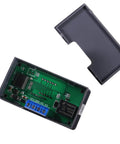 Dual Pack 12V DC Timer Delay Relay Module With 20A Capacity Programmable LED Digital Cycle Timer Plug And Play On Off Control 0ms To 999 Hours Easy Setup For Home Automation And Electronics, open black case with PCB and screw terminals