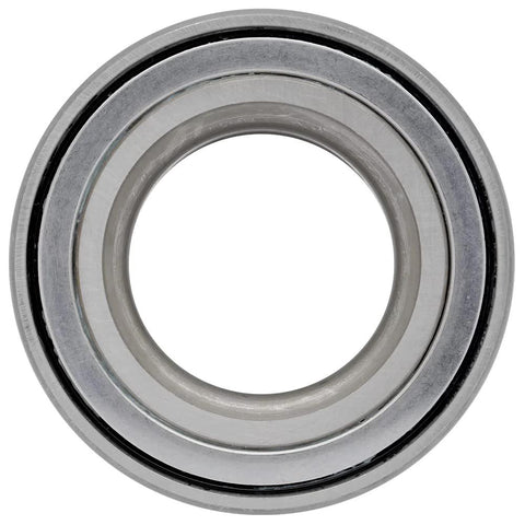 Front view of Two Pack Front Driver And Passenger Side Wheel Bearing Assemblies For 2005 2013 Mazda 3 And 2006 2015 Mazda 5 With 4 Wheel ABS Only Beefed Up OE Replacement Bearings.