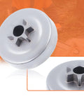 Stihl Spur Sprocket Clutch Drum Kit Three Eighth Pitch Six Tooth for MS171 MS181 MS211 Chainsaws in silver finish
