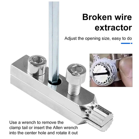 Top Notch Broken Pipe Extractor Tool For Rusted Fasteners, Damaged Screw Remover And Stripped Bolt Kit Perfect For Faucet Fixing And Water Pipe Thread Repair Hand Tool Set Super Easy Out Solution For Pros, alloy steel clamp with Allen wrench