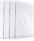 Must Have Four Transparent Acrylic Cutting Pads Set For 6.5 Inch Die Cutting Machines, 0.12 Inch Thick, 8.85x6.1 Inch Size