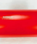 BluRock 11x15 wet core drill bit, red cylindrical body with diamond segments along the edge side view