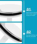 Bathtub Drain Stopper with Rotating Design and Silicone Seal Ring, close-up showing durable material and drainage features.