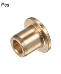 Drop In Ready Bronze Flange Bearing Sleeves Built Tough For Heavy Duty Workshop Projects Featuring Smooth Self Lubricating Operation And Bulletproof Wear Resistance For 6 Mm Shaft Daily Use, showing a bronze sleeve with flange.