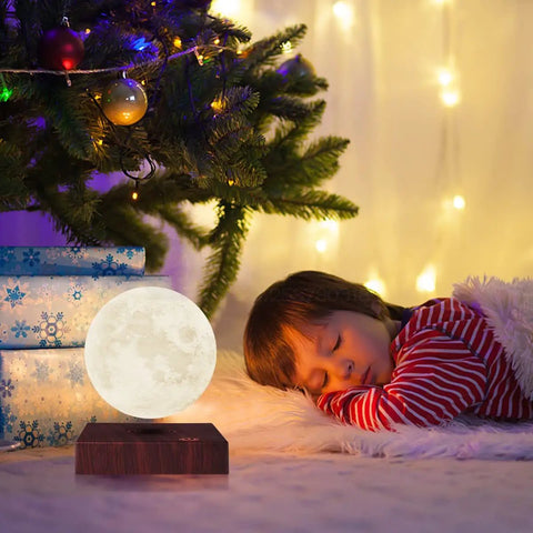 Levitating Moon Lamp Dope 6 Inch Magnetic Floating Moon Light With 16 Colors And 20 Modes, 3D Printed From Real Moon Scan, Ideal Home And Office Decor Gift