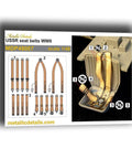 1/48 Scale WWII USSR Aircraft Seat Belt Set With 3D Decals For Model Kits Ultra Realistic Harness Straps Vintage Cockpit Detailing.