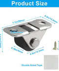 Hella Smooth Rolling 8 Piece Mini Caster Wheels Built Tough With Rubber Tread For Home Office Gear and Storage Bins Easy Install Heavy Duty Fixed Casters Solid Eighty Eight Lbs Limit Setup Right Away size diagram with dimensions.