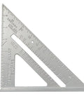 Aluminum Rafter Square 7 Inch With Double Sided Engraved Scales For Precise Carpentry And Woodworking, Roof Pitch And Angle Marking