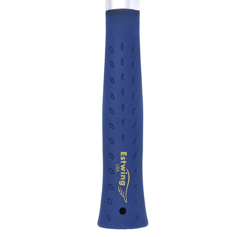 Close-up of Framing Hammer 30 oz Long Handle Rip Claw Straight Claw Design Smooth Face for Clean Precise Strikes and Shock Reduction Grip