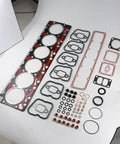 No Sweat Head Upper Gasket Kit Replaces 3802243 3802363 Specs Slick Swap Seal for 5.9 Liter 6BT 6BTA Blocks laid out flat.