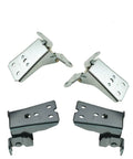 Front Door Hinge Upper Lower Left Right Kit For Ford Bronco 1980 1996 premium heavy duty hinges in silver and black.