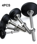 Beefy Adjustable Lathe Leg Set 40mm Diameter Threaded Leveling Feet with Swivel Base and Articulating Legs Pack of 4