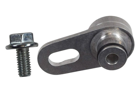 ICT Billet vacuum port hose adapter with mounting bolt, silver metal
