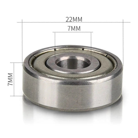 Top Shelf Miniature Deep Groove Ball Bearing Kit 627ZZ And 627-2RS Sealed Radial Bushings 7X22X7mm Precision Hardware For Smooth Machinery Operation And Quick Fixes Ready For Any Weekend Warrior Project