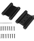 Black Double Action Spring Hinge Set Auto Close Two Way Door Hinge for Cabinets Wardrobes Gates Includes Screws and Tools