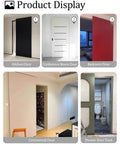 Sleek Mirror Sliding Barn Door With Hidden Aluminum Track Hardware, Side Mount Exterior Rail System, variety of door uses