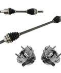 Front CV Axle And Wheel Bearing Hub Assembly Kit 4 Piece Fits 2010 2015 Toyota Prius 2012 2015 Prius Plug In And 2011 2017 Lexus CT200h
