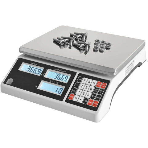 10Kg Digital Counting Scale With 0.1g Precision For Inventory And Parts, No-Fuss Piece Counting, RS232 Port To Computer Or Printer