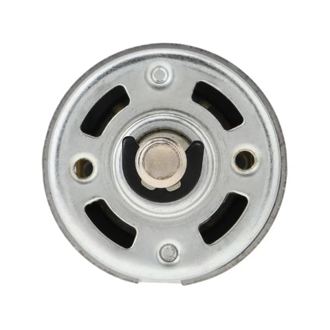 Top view of Badass 775 DC Motor 12 Volt 3000 RPM Dual Output Shaft, ideal for cooling projects and airflow upgrades.