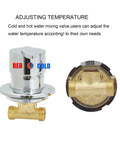 3/4/5 Way Brass Shower Panel Mixer Faucet Hot & Cold Water Control Valve ceramic cartridge temperature adjustment valve