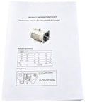 Rock Solid 1 HP Single Speed Pool Pump Motor Compatible With Pentair Whisperflo Superflo 115V 230V 3450 RPM Almond Casing with specs sheet.