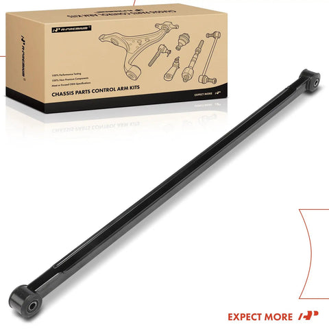 Rear Suspension Track Bar Panhard Rod for Chevrolet Camaro 1982 Through 2002 and Pontiac Firebird 1984 Through 2002 Stabilizes Loose Steering Heavy Duty Steel Fits Driver or Passenger Side Left or Right, black steel rod with bushings