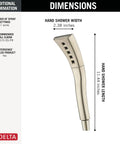 Hand Shower With H2Okinetic Technology In Stainless Finish For A Spa Like Shower Experience And Water Sense Certified With Wave Pattern Water Feel Without Using More Water Hose Arm And Flange Sold Separately Lifetime Warranty On Parts And Finish
