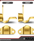Chevy Silverado GMC Sierra Tailgate Hinge Kit Replacement For 1999-2007 1500 1500HD 2500 2500HD 3500 Classic and 2005-2006 Hummer H1 H2 H3, two zinc-plated steel hinges.