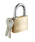 Solid Brass Padlock With Key For Sheds Storage Units Gym Lockers Fence Toolbox And Hasps 1 9 16 Inch Wide Lock Body