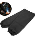 Heavy Duty Welding Arm Sleeves Heat Resistant Cotton Forearm Guards Breathable Elastic Fit Sleeve Set For Mechanics And Metalworkers, black sleeves.