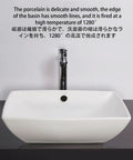 USZWBY Bathroom Vessel Sink Elegant Modern Wash Basin Above Counter Sink Wet Bar Bathroom Decorative Art Basin with smooth lines.