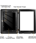 Badass Cold-Rolled Steel EV Charger Enclosure Wall Mount Box with waterproof seal, combination lock, and high-strength hinges.