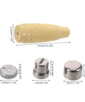 Replacement Knife Handle For Kitchen Knives, Non Slip Wood Grip Round Handle, DIY Restoration Kit For Japanese Sashimi Knife