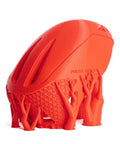 Orange 3D printed model showcasing MK4S 3D Printer Kit With Automatic Calibration And Removable Sheets, supports visible.