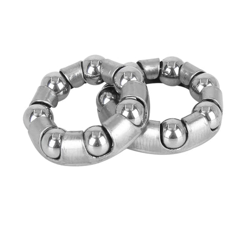 Four Pack 25Mm Ball Bearing Cages For Bicycle Crank Bearings And Rear Wheel Retainers With Seven Balls, Steel Construction