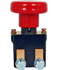 XYZIL Electric Pallet Jack Emergency Stop Switch 1115-510008-00 For EP Big Joe features a red push button top and sturdy metal base.